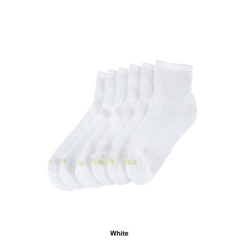 Womens Hue® 6pk Quarter Socks Boscovs