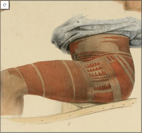 Tongan Tattoo Designs From The 1820s