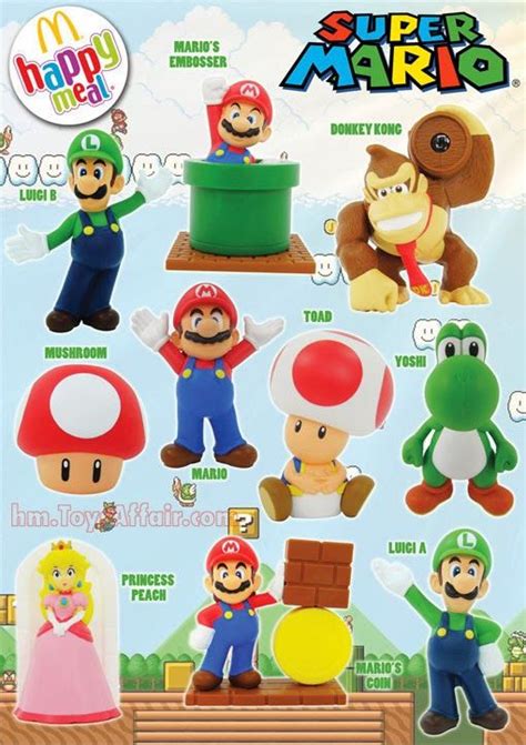 Super Mario Bros Happy Meal Toys