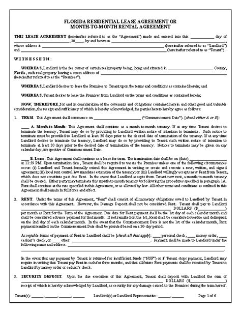 Sample Residential Lease Agreement Template Pdfsimpli