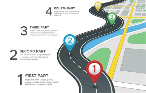 highway road infographic street roads map gps navigation  path