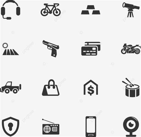 Pawnshop Icons Set Built Vector Hardware Vector Built Vector