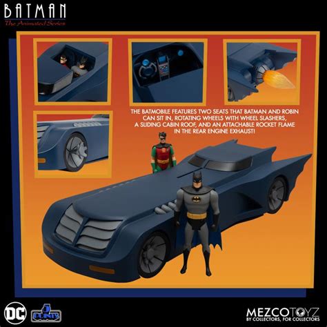 Mezco 5 Points Batman The Animated Series Batmobile Kapow Toys