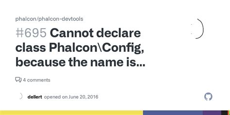 Cannot declare class Phalcon\Config, because the name is already in use ...