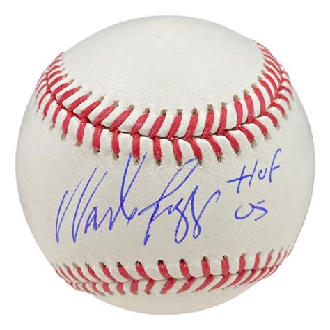 Wade Boggs Signed Oml Baseball Inscribed Hof Beckett Pristine