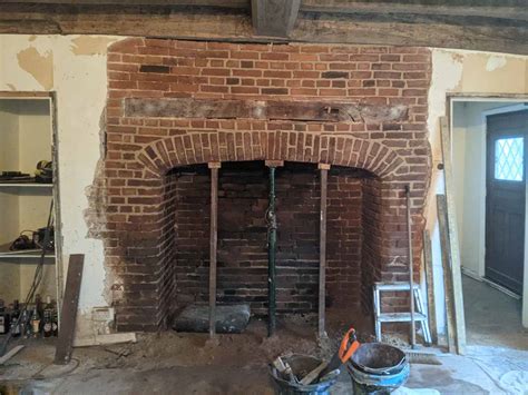 Brick Inglenook Fireplace Restoration In Essex Scarlett Fireplaces