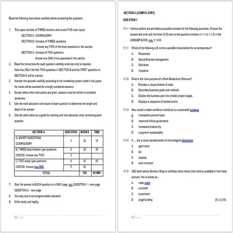 Grade 11 Business Studies Bs September Paper 1 And Memo 2023