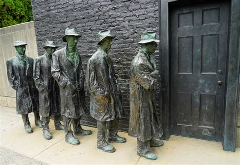 The Bread Line Sculpture By George Segal Editorial Stock Photo Image