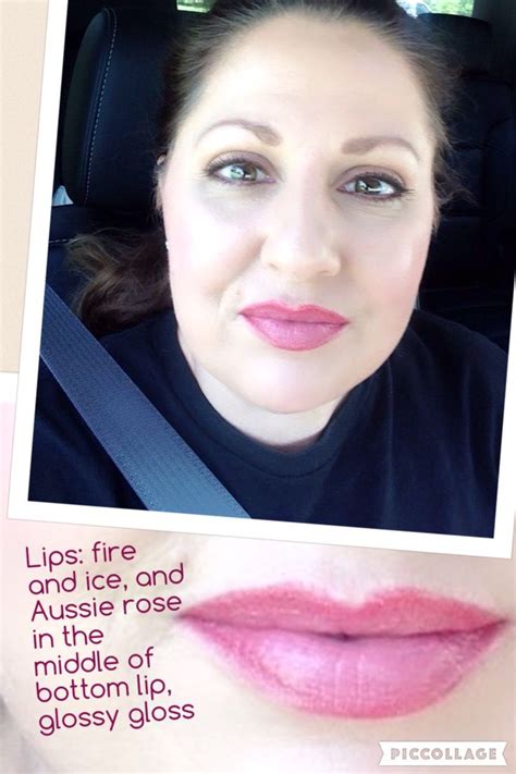 Lipsense Fire And Ice Aussie Rose Glossy Gloss