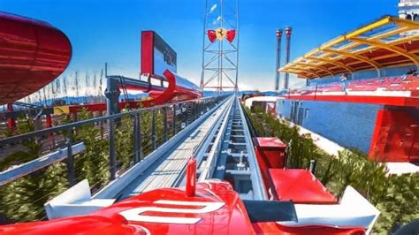 Descubre la impresionante altura de la montaña rusa de Ferrari Land