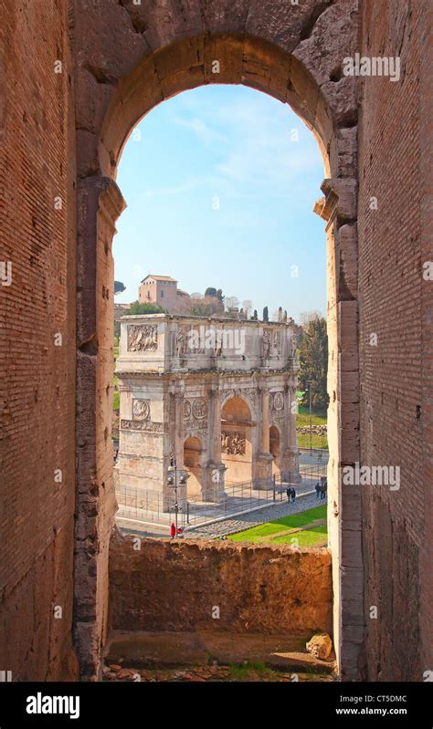 Ruins Of The Colloseum And Forum In Rome Italy Stock Photo Alamy