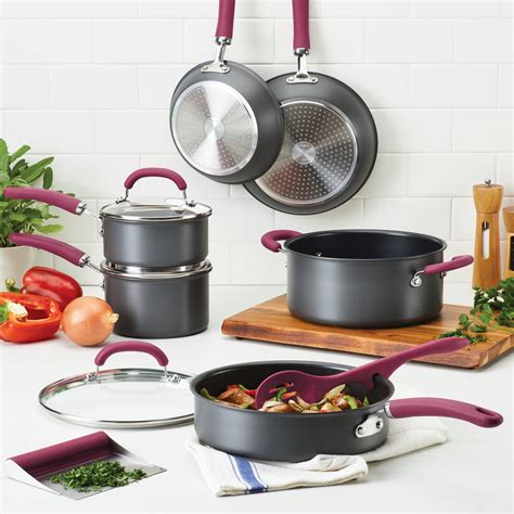 Rachael Ray 11-Piece Cookware Set - Walmart.com - Walmart.com