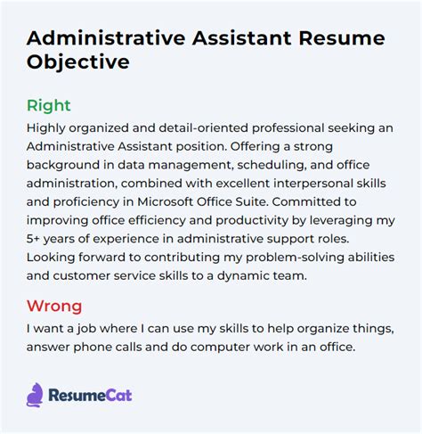 Top Administrative Assistant Resume Objective Examples