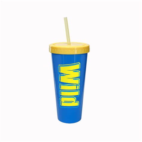 Single-wall Plastic Water Bottle With Straw - Water Bottle Manufacturer