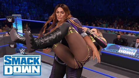 Wwe K Smackdown Natalya Vs Nia Jax Youtube