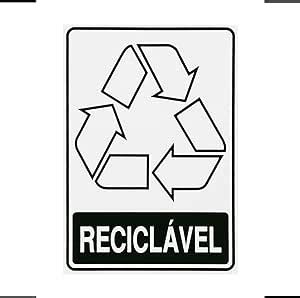 Adesivo De Sinalização Lixo Reciclável 15x20 Acesso S 246 F9e