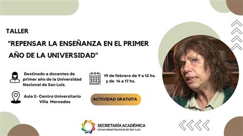 Taller Repensar la Enseñanza en el Primer Año de la Universidad