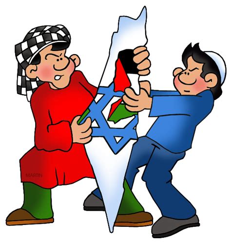 Palestinian Israeli Conflict Animation Clip Art Library