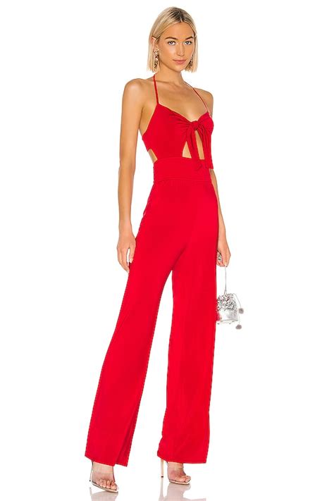 Nbd X Naven Kelsey Jumpsuit In Candy Apple Red Revolve