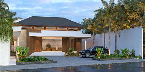 Desain Villa Modern 1 Lantai Bapak Didik di Lampung
