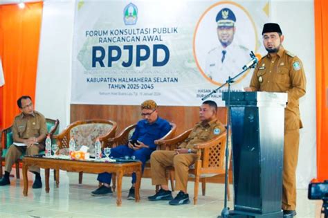 Buka Forum Konsultasi Publik Rpjpd Bupati Bassam Kasuba Paparkan Visi