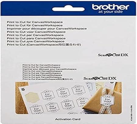 Brother Carte D Activation Print To Cut Scanncut Sdx Cadxprntcut