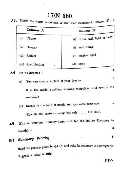 Maharashtra Ssc English Question Paper 2024 Pdf Aglasem