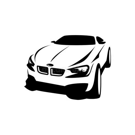 Ilustraci N Vectorial Del Logotipo Abstracto De La Silueta Del Coche