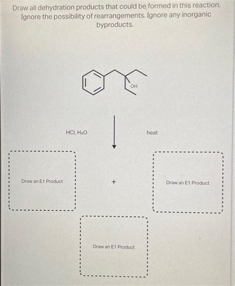 Solved Draw all dehydration products that could be formed in | Chegg.com