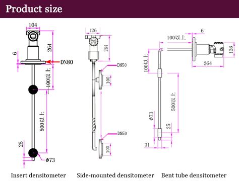 Chemical Pressure Transmitter Density Meter Fuel Oil Density Meter For