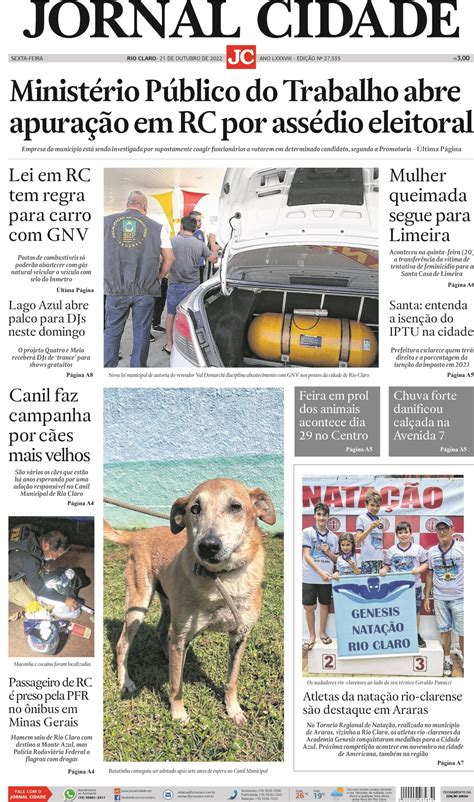 Jornal Cidade De Outubro De Jornal Cidade Rc