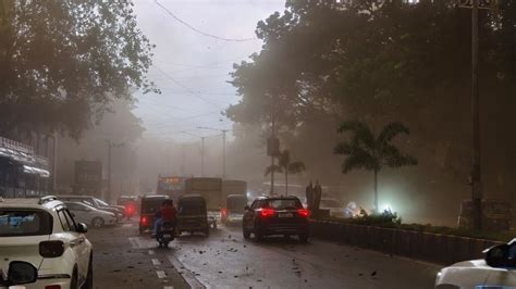 Mumbai Weather Heavy Rain Dust Storm Lash Parts Of City Mumbai News