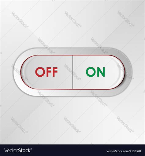 On Off Switch Royalty Free Vector Image VectorStock