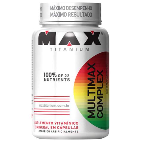 Multimax Complex Capsulas Max Titanium Em Promo O Na Americanas