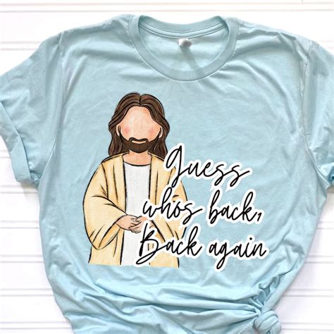 Guess Whos Back Jesus Dtf Print Etsy