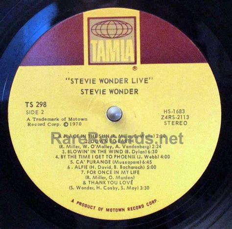 Stevie Wonder – Live 1970 U.S. live LP