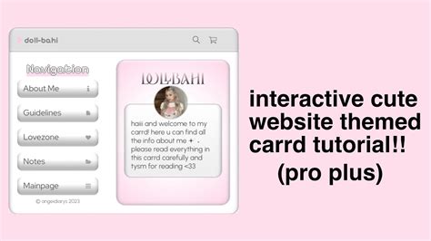 Cute Website Themed Carrd Tut Angeidiarys PRO PLUS Tutorial 23