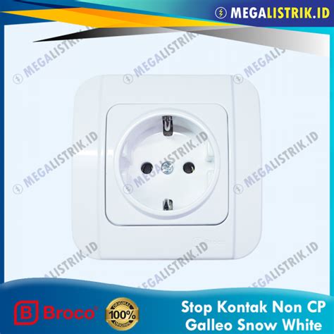 Broco Stop Kontak Galleo Snow White G151 55S MEGALISTRIK ID