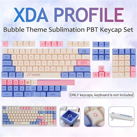 Jual Keycaps Xda Bubble Theme Pbt Shopee Indonesia