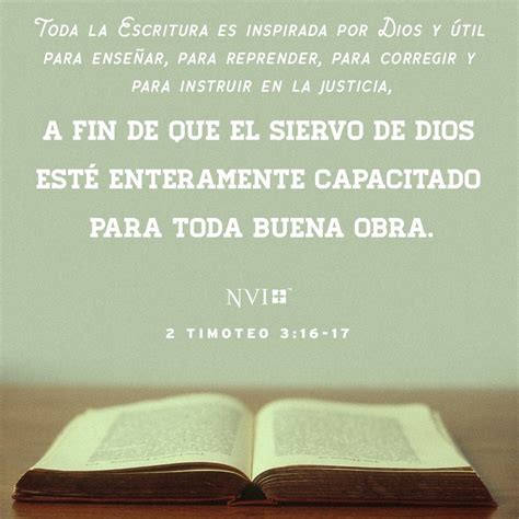 Nvi Verse Of The Day 2 Timoteo 316 17 Siervo De Dios Versículos