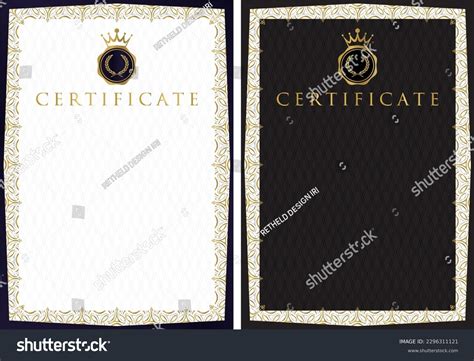 Award Certificate Template Design 13 Stock Vector (Royalty Free ...