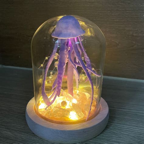 Jellyfish Night Light, Jellyfish Light, Handmade Lamp, Ocean Lamp ...