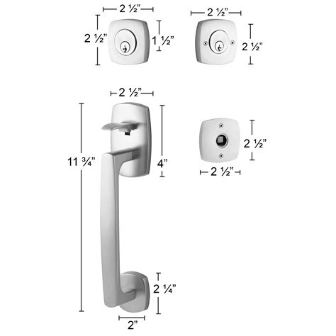 Urban Modern Handleset Collection Double Cylinder Urban Modern