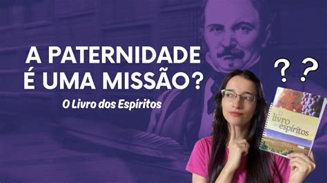 Livro Missão Paternidade - A paternidade é uma missão? Q. 582 O livro dos espíritos | Quadro Café ...