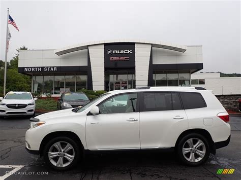 Blizzard White Pearl Toyota Highlander Limited Wd