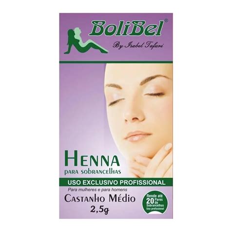 Henna para Sobrancelhas Castanho Médio BoliBel 2 5g SPECIALLITA