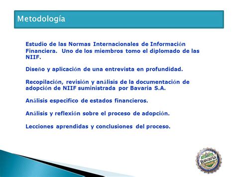 Adopci N De Las Normas Internacionales De Informaci N Financiera