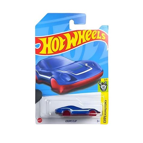 HKK72 Машинка металлическая игрушка Hot Wheels коллекционная модель Coupe Clip синий бордовый