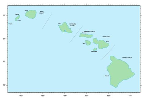 Map of Hawaii Islands. Hawaii Islands map | Vidiani.com | Maps of all ...