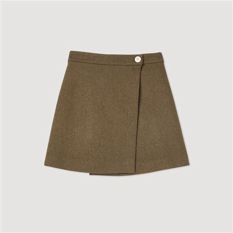 Short Wraparound Skirt Skirts Sandro Paris